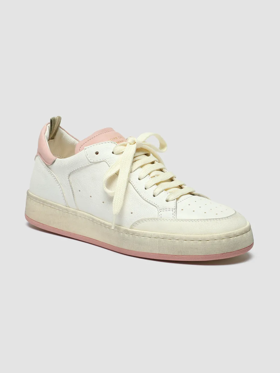 Hot Officine Creative MAGIC 101 - White Leather Low Top Sneakers WHITE/ROSE
