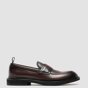 Store Officine Creative MAJOR 003 - Leather Penny Loafers BROWN