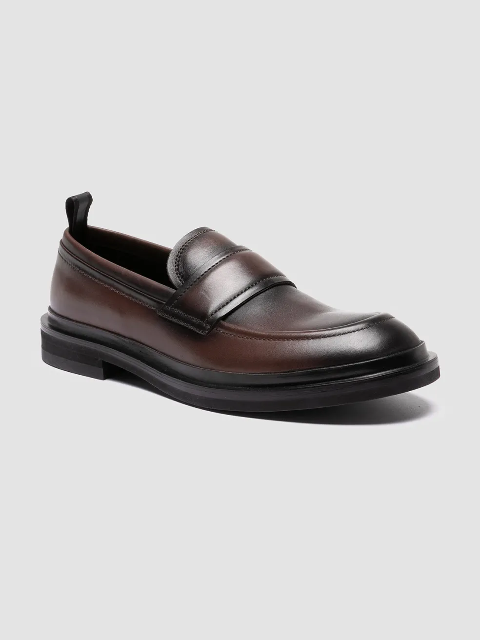 Store Officine Creative MAJOR 003 - Leather Penny Loafers BROWN