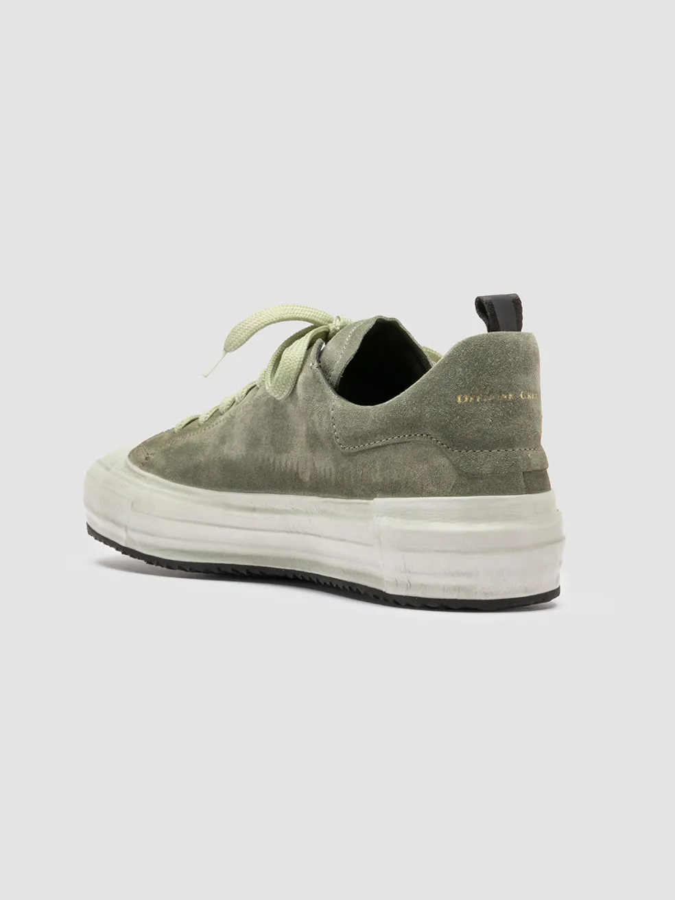 Cheap Officine Creative MES 009 - Leather And Suede Low Top Sneakers GREEN