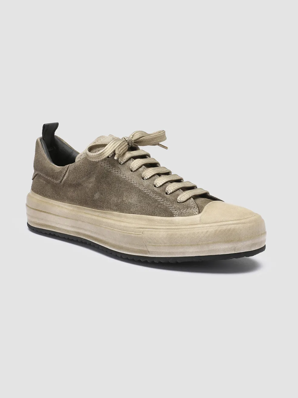 Sale Officine Creative MES 105 - Green Suede Sneakers BOSCO