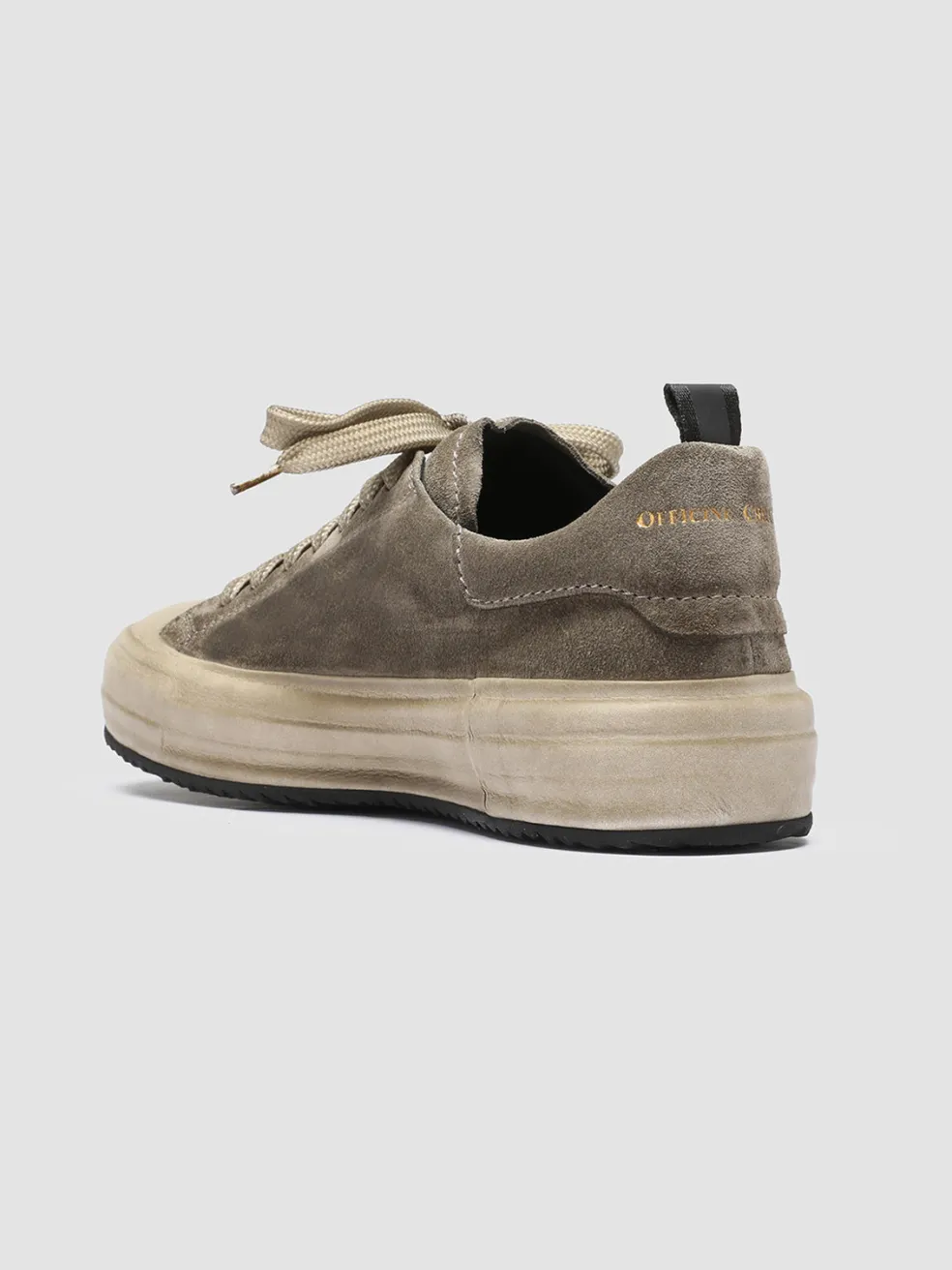 Sale Officine Creative MES 105 - Green Suede Sneakers BOSCO