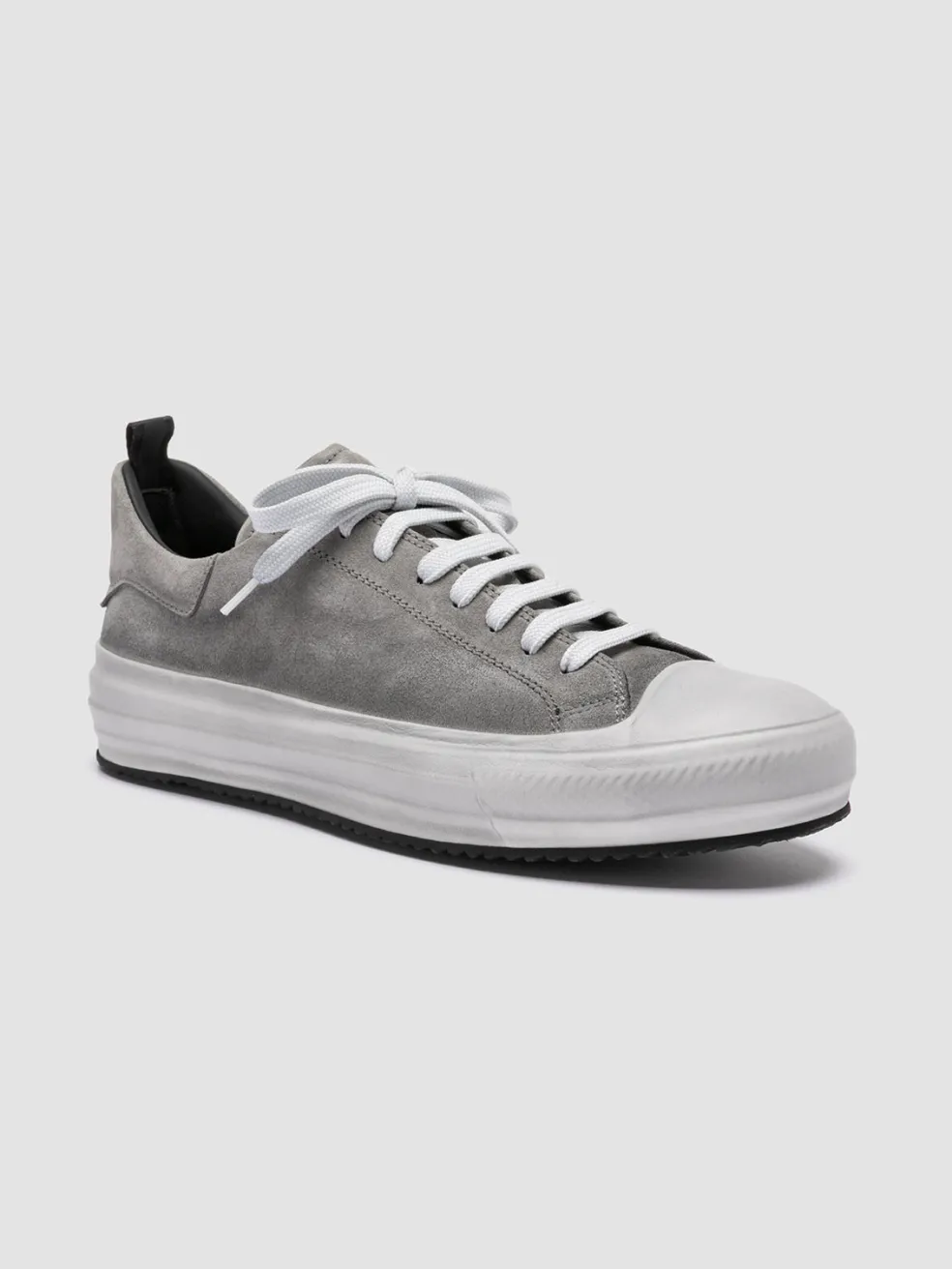 Cheap Officine Creative MES 009 - Leather And Suede Low Top Sneakers GREY