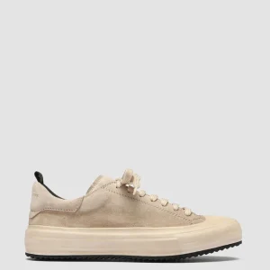 Sale Officine Creative MES 105 - Ivory Suede Sneakers NUDE SPRING