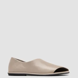 Clearance Officine Creative MIENNE 102 - Leather Peep Toe Shoes TAUPE
