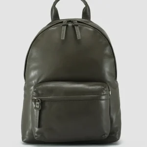 New Officine Creative MINI PACK - Green Leather Backpack BOSCO