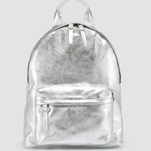 Fashion Officine Creative MINI PACK - Leather Backpack SILVER