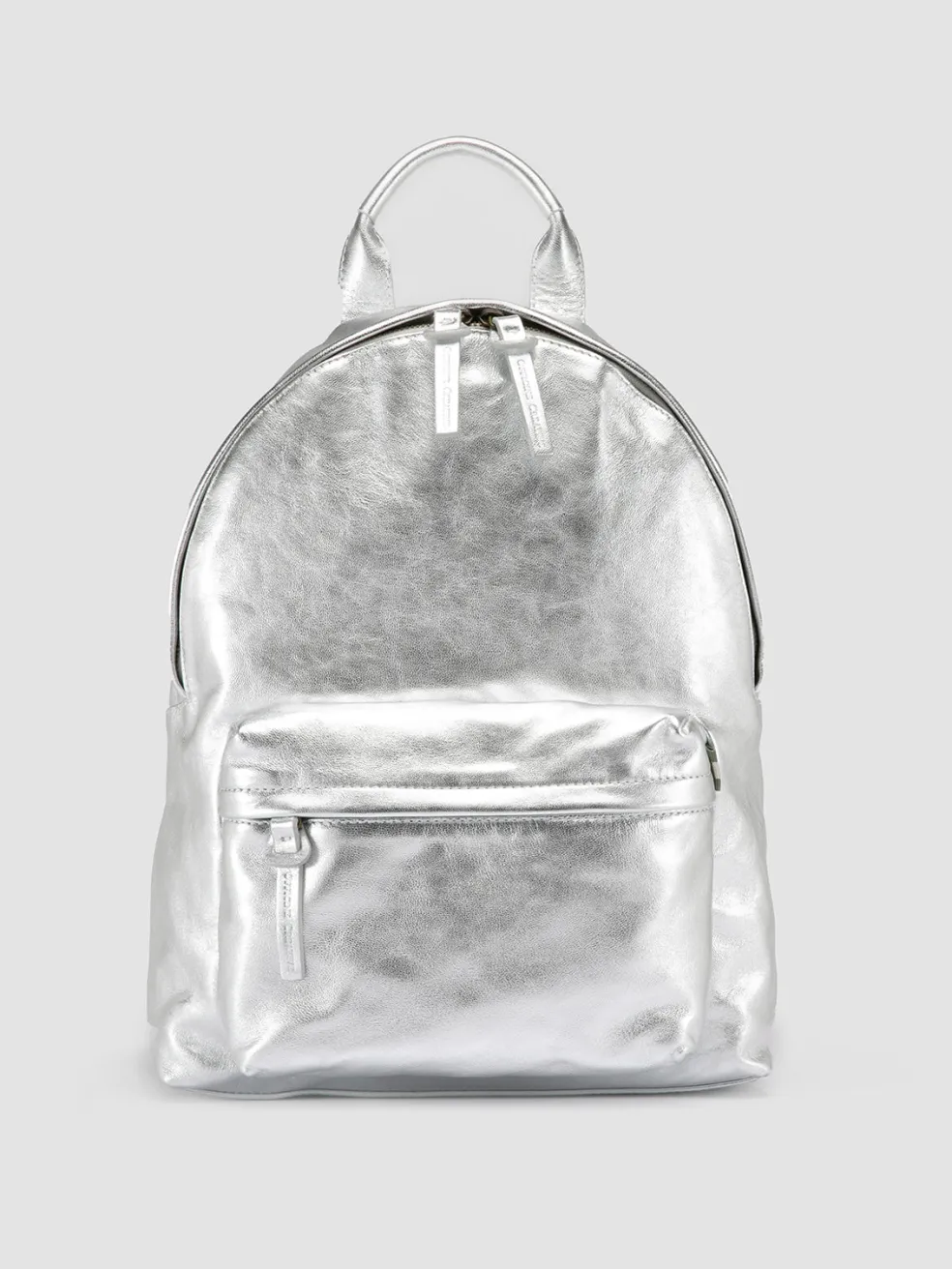 Fashion Officine Creative MINI PACK - Leather Backpack SILVER