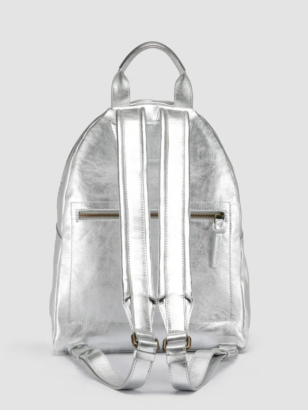 Fashion Officine Creative MINI PACK - Leather Backpack SILVER