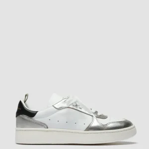 Clearance Officine Creative MOWER 110 - White Leather Low Top Sneakers MULTICOLOR