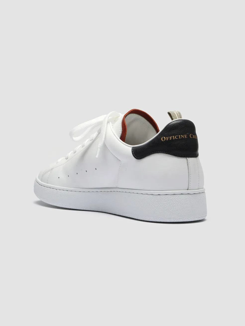 Flash Sale Officine Creative MOWER 005 - White Leather Sneakers WHITE/RUST/BLUPRINT