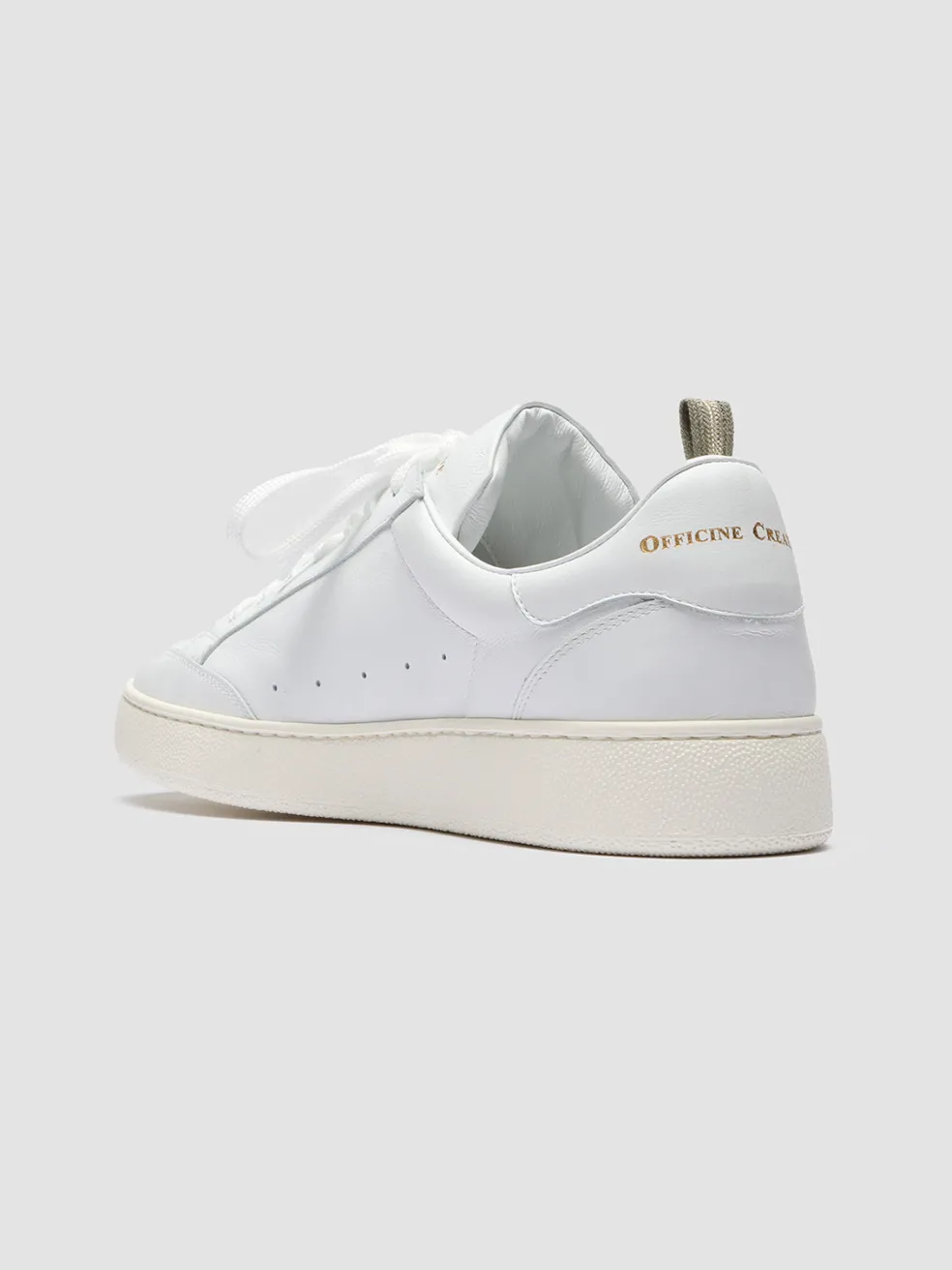 Hot Officine Creative MOWER 007 - Leather Sneakers WHITE