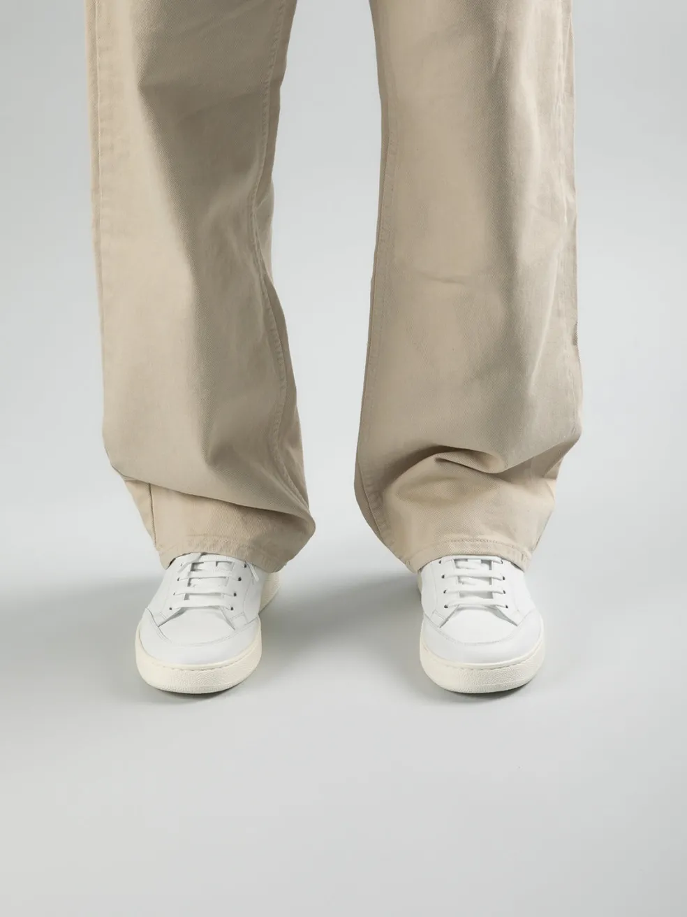 Hot Officine Creative MOWER 007 - Leather Sneakers WHITE