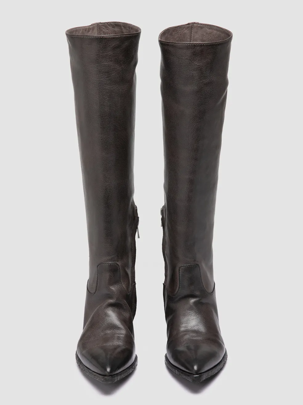 New Officine Creative NOELIE DD 104 - Grey Leather Pull On Boots MAGNETE