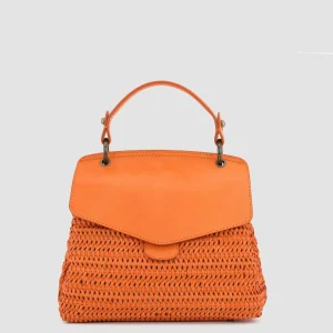 Online Officine Creative NOLITA 09 - Leather Handle Bag ORANGE