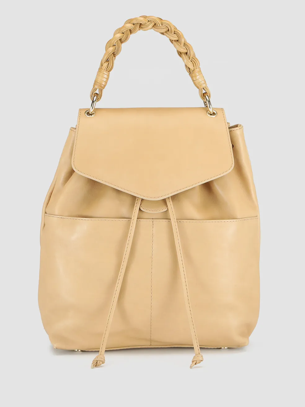 Online Officine Creative NOLITA WOVEN 213 - Leather Backpack BEIGE