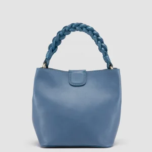 Best Officine Creative NOLITA WOVEN 227 - Leather Crossbody Bag BLUE