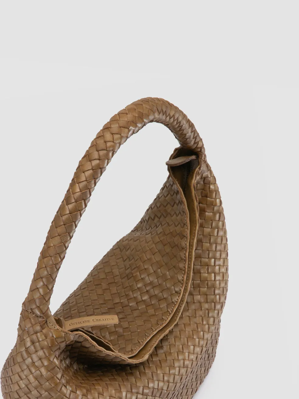 Best Sale Officine Creative OC CLASS 09 - Green Leather Hobo Bag FIR GREEN