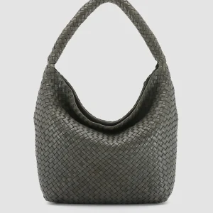 Best Officine Creative OC CLASS 9 - Green Woven Leather Tote Bag DEPHTS