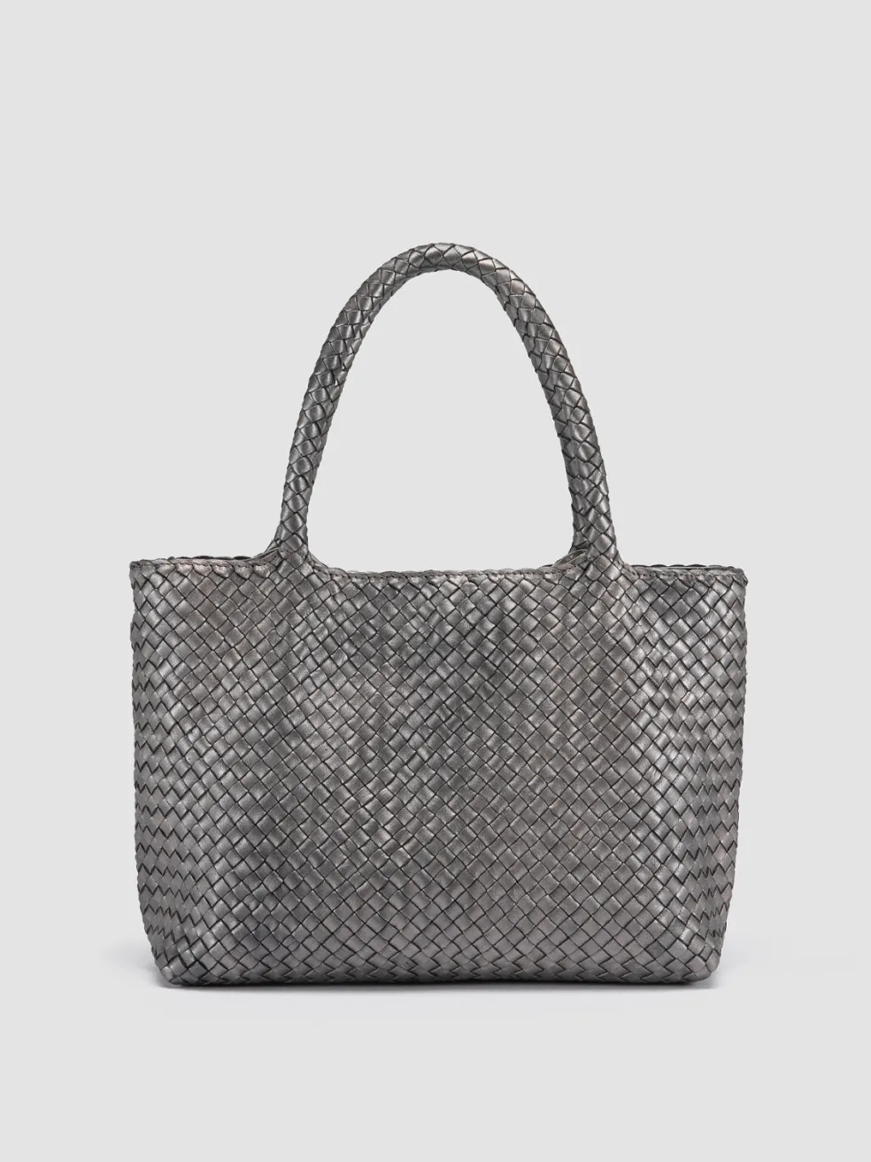 Hot Officine Creative OC CLASS 48 - Grey Leather Tote Bag COLLEGE