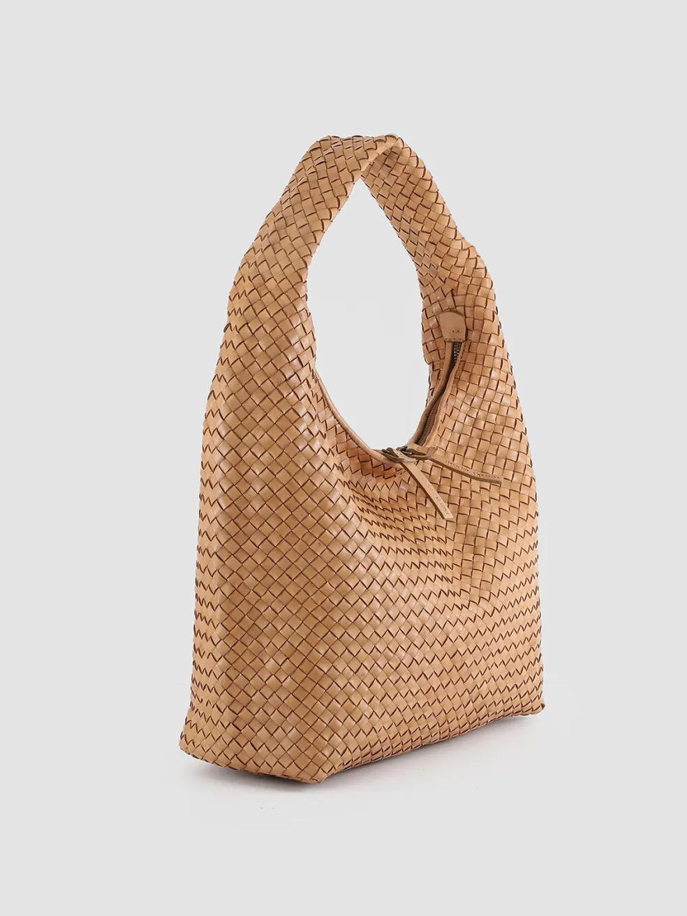 Store Officine Creative OC CLASS 42 - Leather Shoulder Bag TAUPE