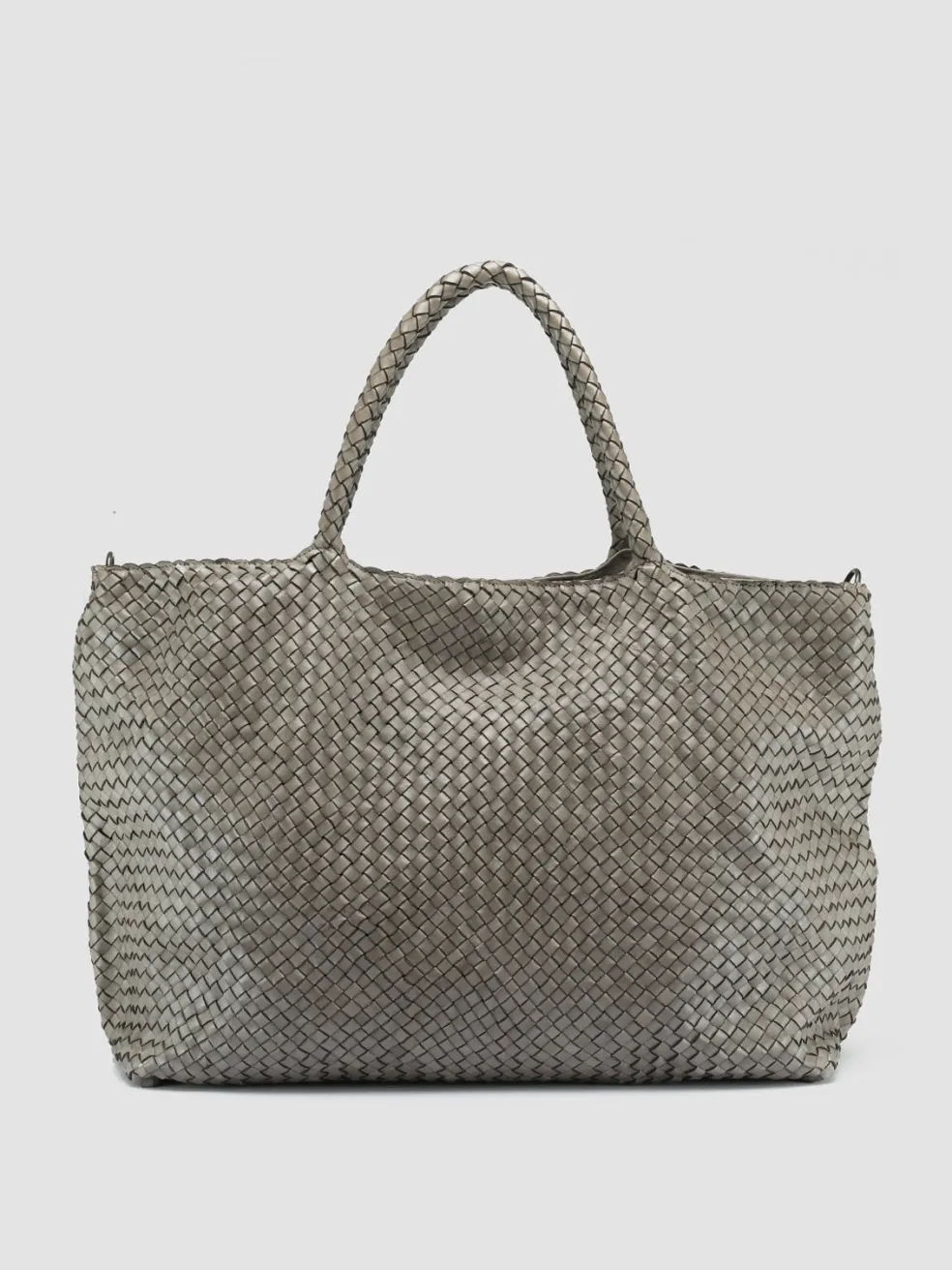 Best Sale Officine Creative OC CLASS 3 - Woven Leather Shoulder Bag TAUPE