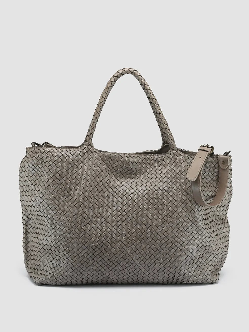 Best Sale Officine Creative OC CLASS 3 - Woven Leather Shoulder Bag TAUPE