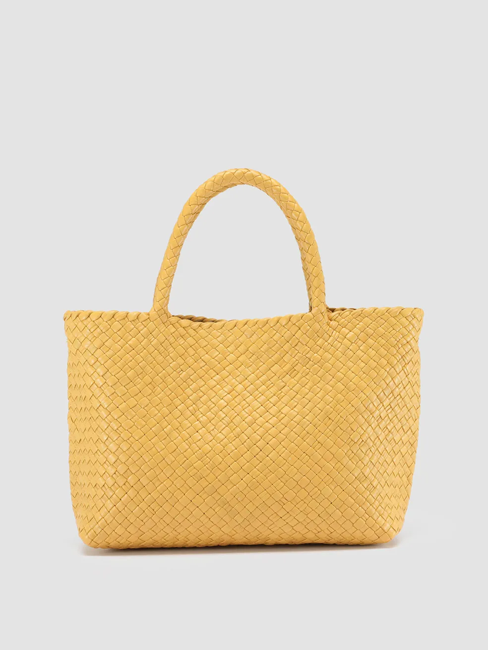 Shop Officine Creative OC CLASS 48 - Leather Tote Bag YELLOW