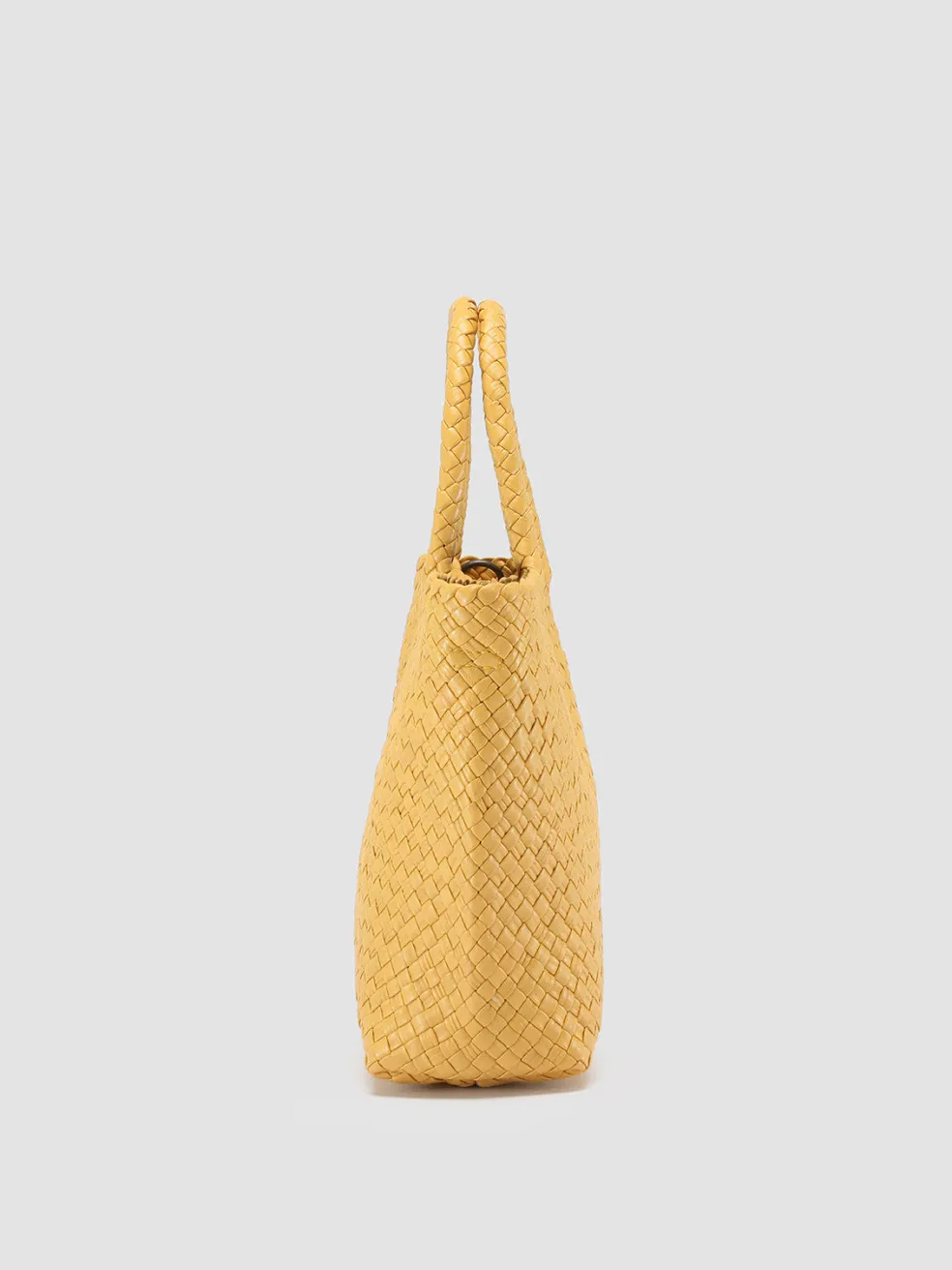 Shop Officine Creative OC CLASS 48 - Leather Tote Bag YELLOW