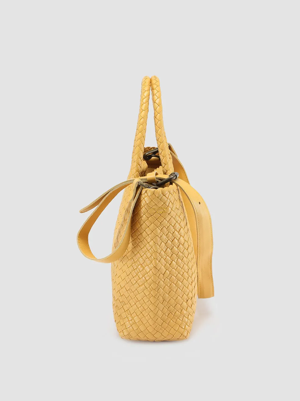 Shop Officine Creative OC CLASS 48 - Leather Tote Bag YELLOW