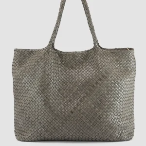 Clearance Officine Creative OC CLASS 35 Woven - Green Woven Leather Shoulder Bag CINDER