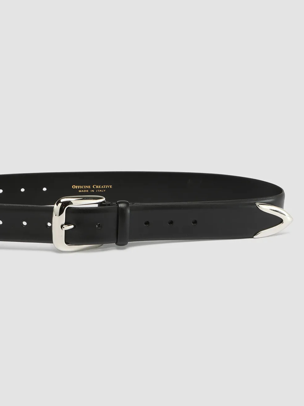 Flash Sale Officine Creative OC STRIP 052 - Leather Belt BLACK