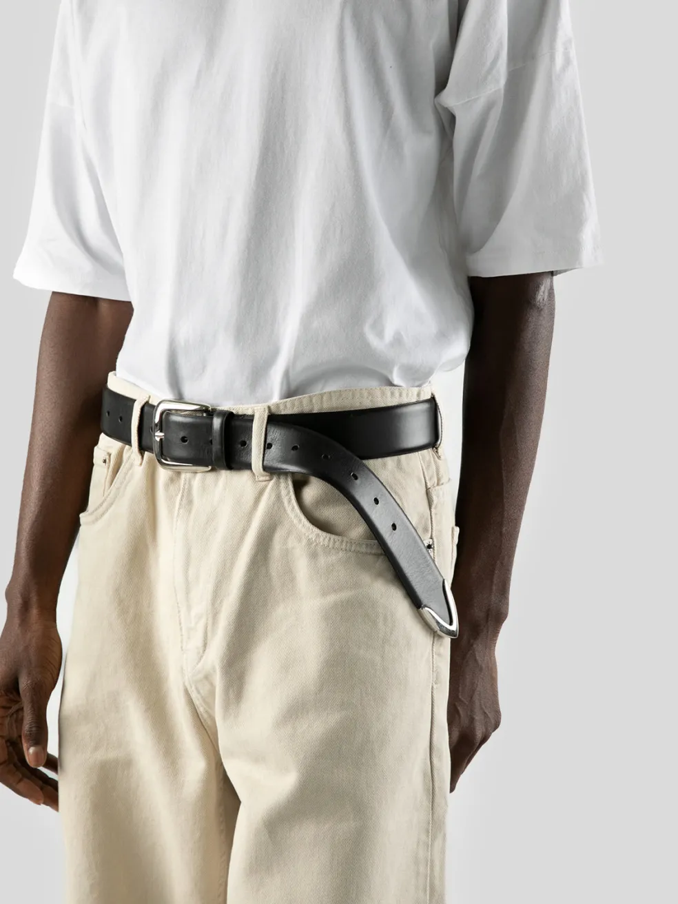 Flash Sale Officine Creative OC STRIP 052 - Leather Belt BLACK