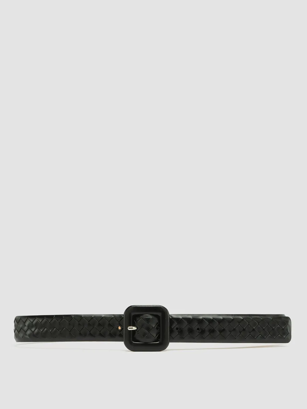 Cheap Officine Creative OC STRIP 060 - Woven Leather Belt BLACK