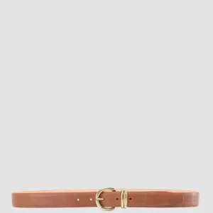 Clearance Officine Creative OC STRIP 46 - Brown Leather Belt SANTIAGO