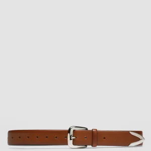 Clearance Officine Creative OC STRIP 052 - Brown Leather Belt COTTO
