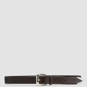 Cheap Officine Creative OC STRIP 052 - Brown Leather Belt COFFEE