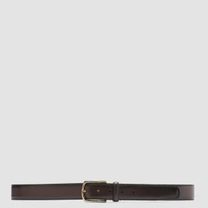 Cheap Officine Creative OC STRIP 04 - Brown Leather Belt MORO
