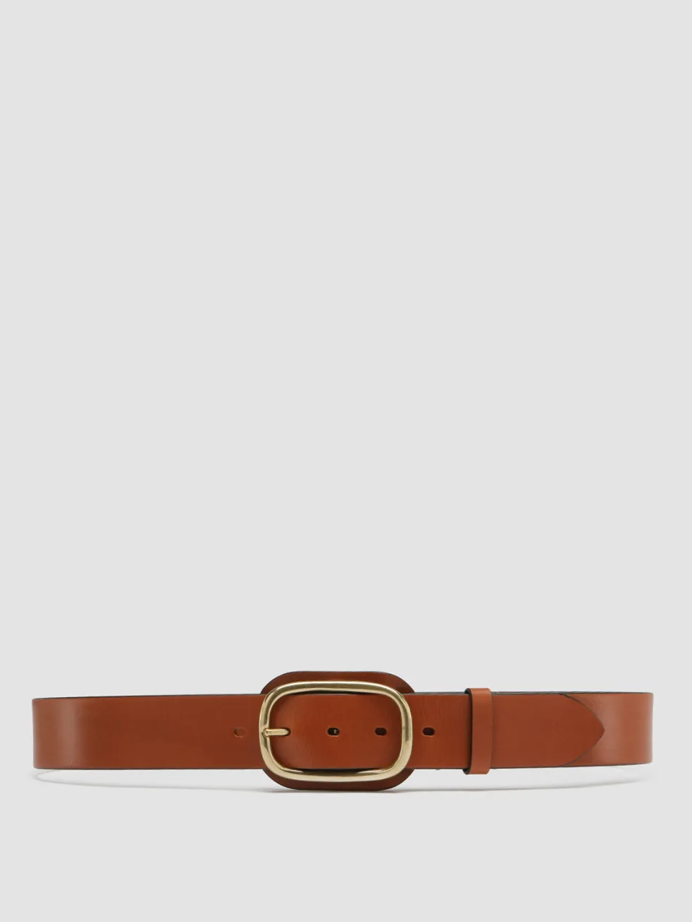 Best Officine Creative OC STRIP 058 - Brown Leather Belt RHUM
