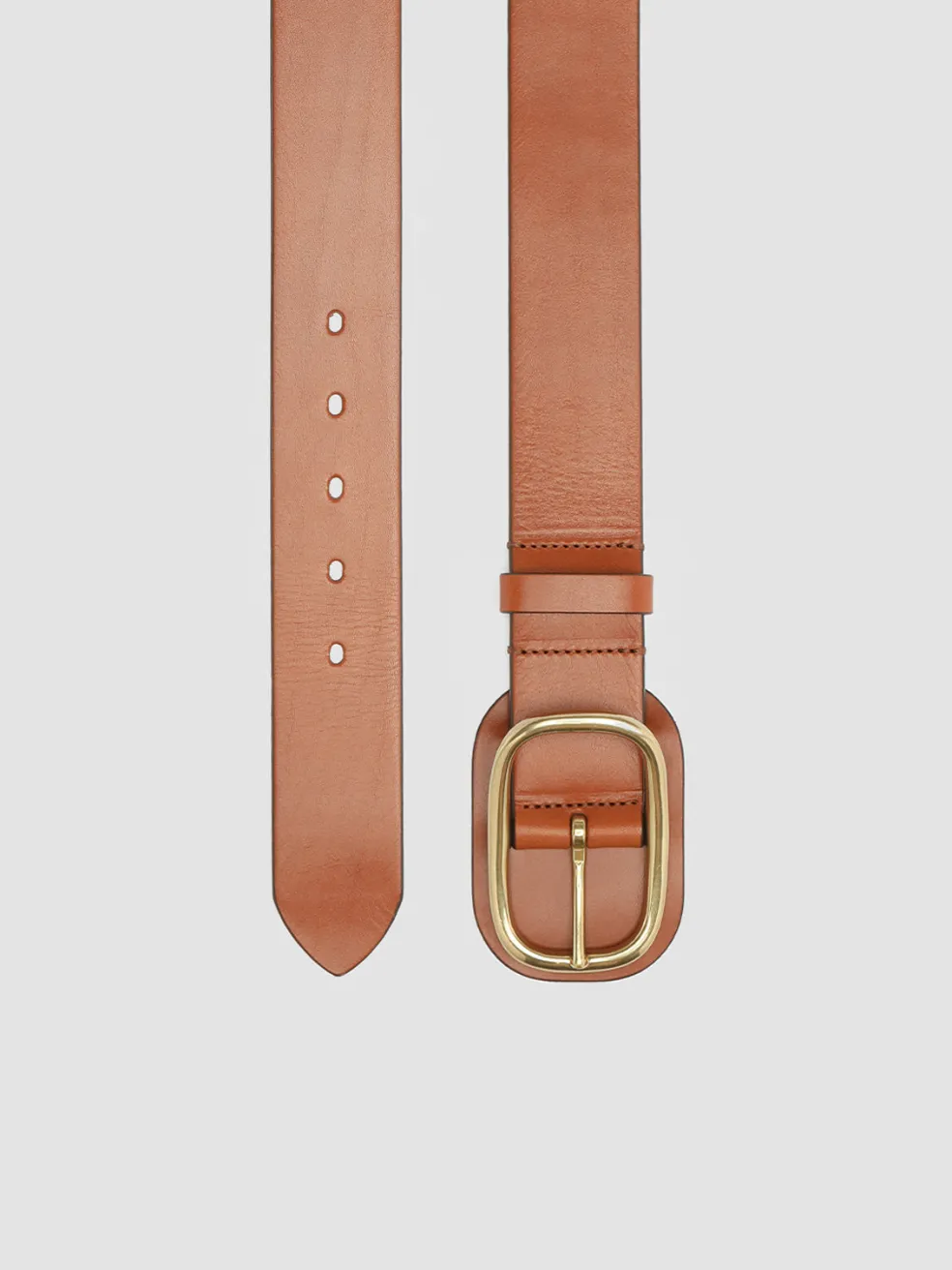 Best Officine Creative OC STRIP 058 - Brown Leather Belt RHUM