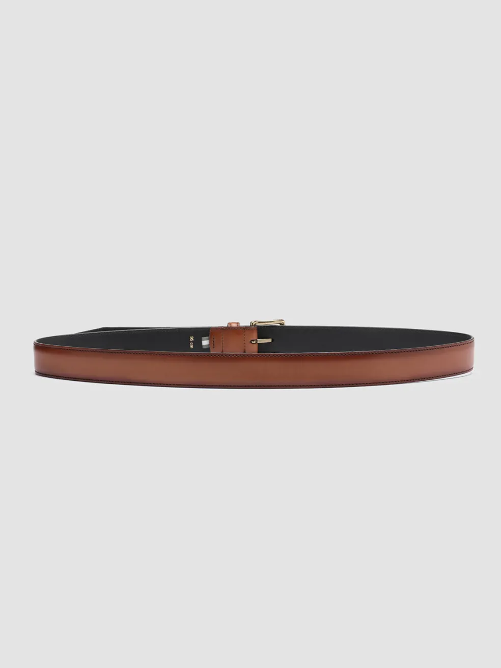 Clearance Officine Creative OC STRIP 05 - Brown Leather Belt TAN