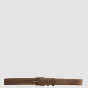 Best Sale Officine Creative OC STRIP 33 - Brown Suede Belt CIGAR