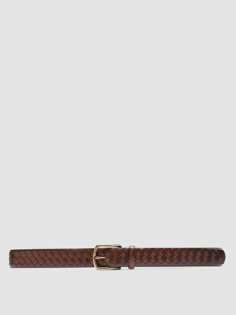 Best Sale Officine Creative OC STRIP 28 - Brown Woven Leather Belt TEAK