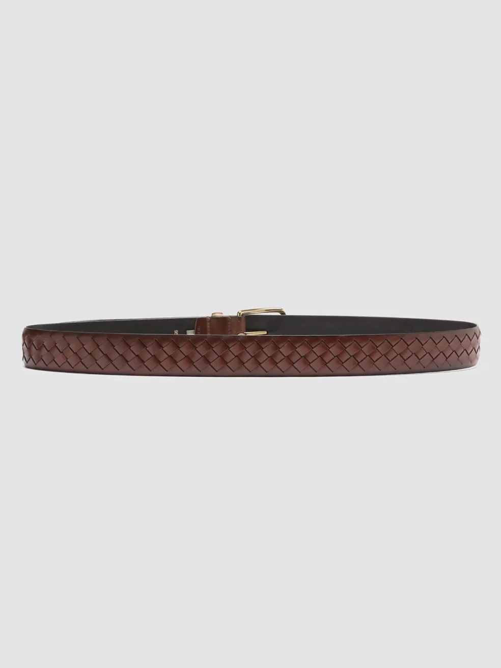 Best Sale Officine Creative OC STRIP 28 - Brown Woven Leather Belt TEAK