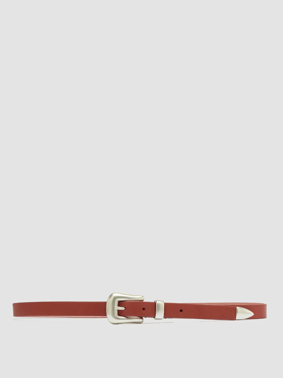 Flash Sale Officine Creative OC STRIP 066 - Red Nappa Leather Belt RUST ROSE
