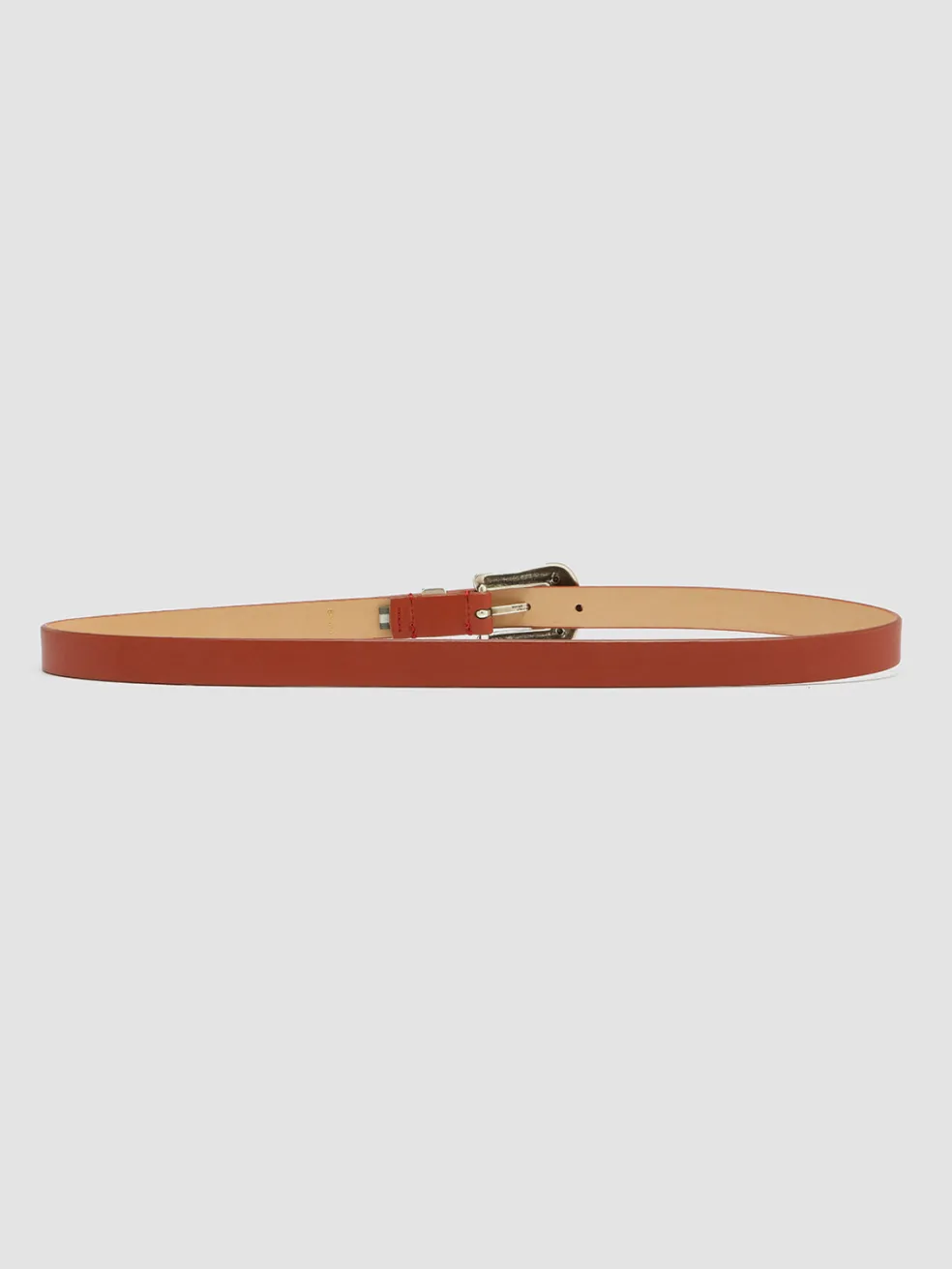 Flash Sale Officine Creative OC STRIP 066 - Red Nappa Leather Belt RUST ROSE