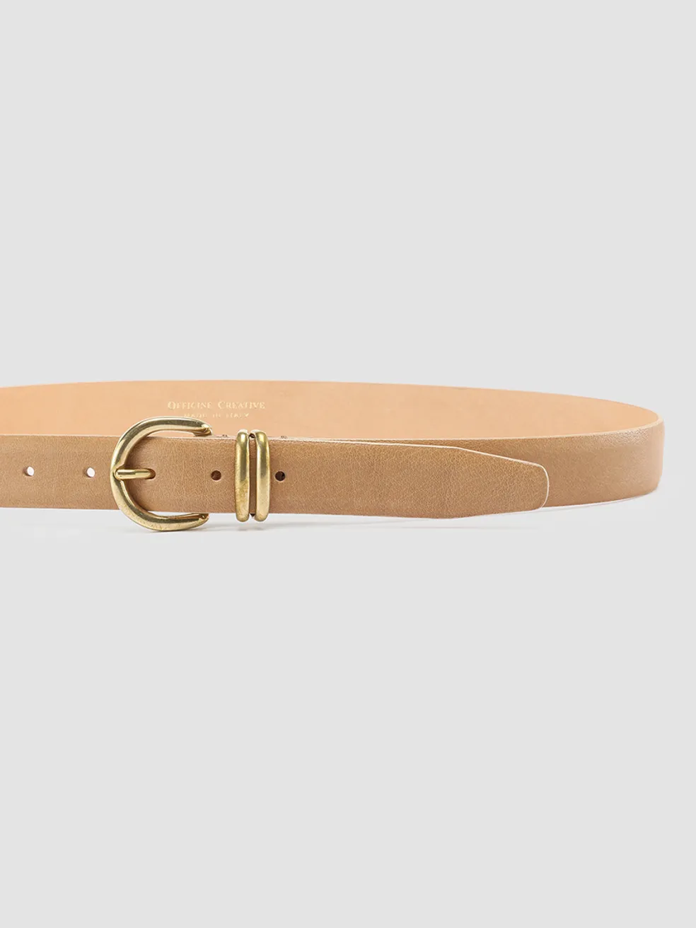 Cheap Officine Creative OC STRIP 46 - Leather Belt TAUPE