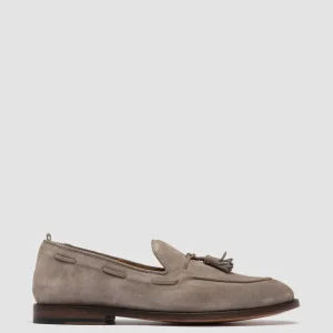 Fashion Officine Creative OPERA 002 - Taupe Suede Tassel Loafers QUARZO