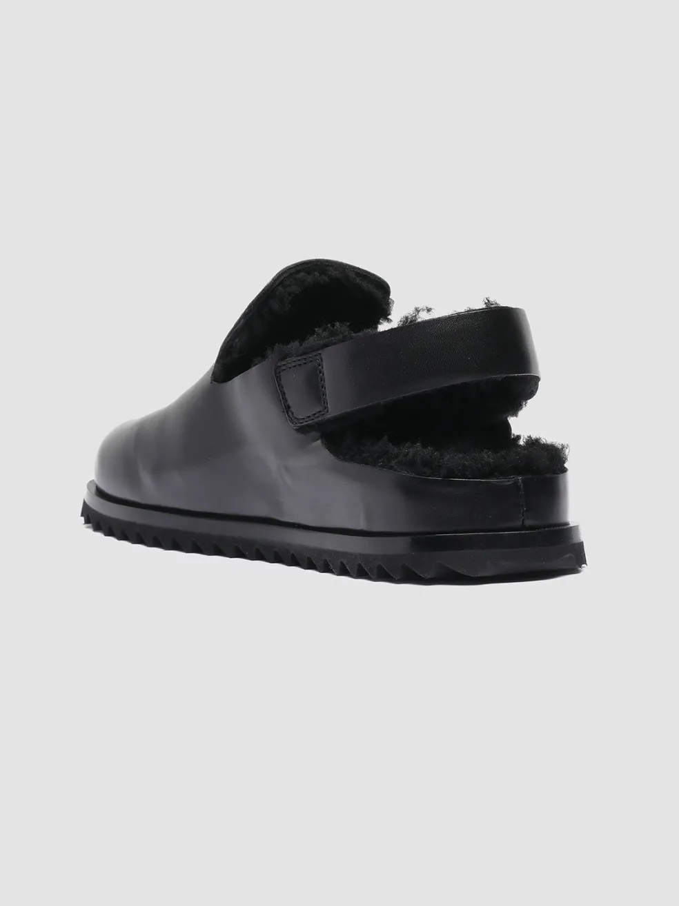 New Officine Creative PELAGIE D’HIVER 004 - Leather And Shearling Slingback Pumps BLACK