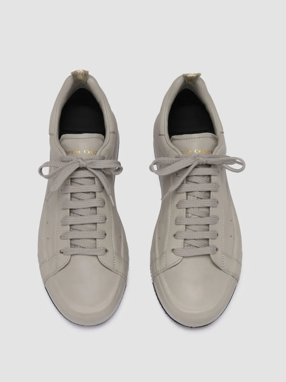 Cheap Officine Creative PRIMARY 101 - Taupe Leather Sneakers ATMOSPHERE